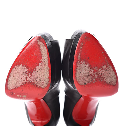 Christian Louboutin Calfskin Palais Royal 140 Pumps 37.5 Black 8 of 13