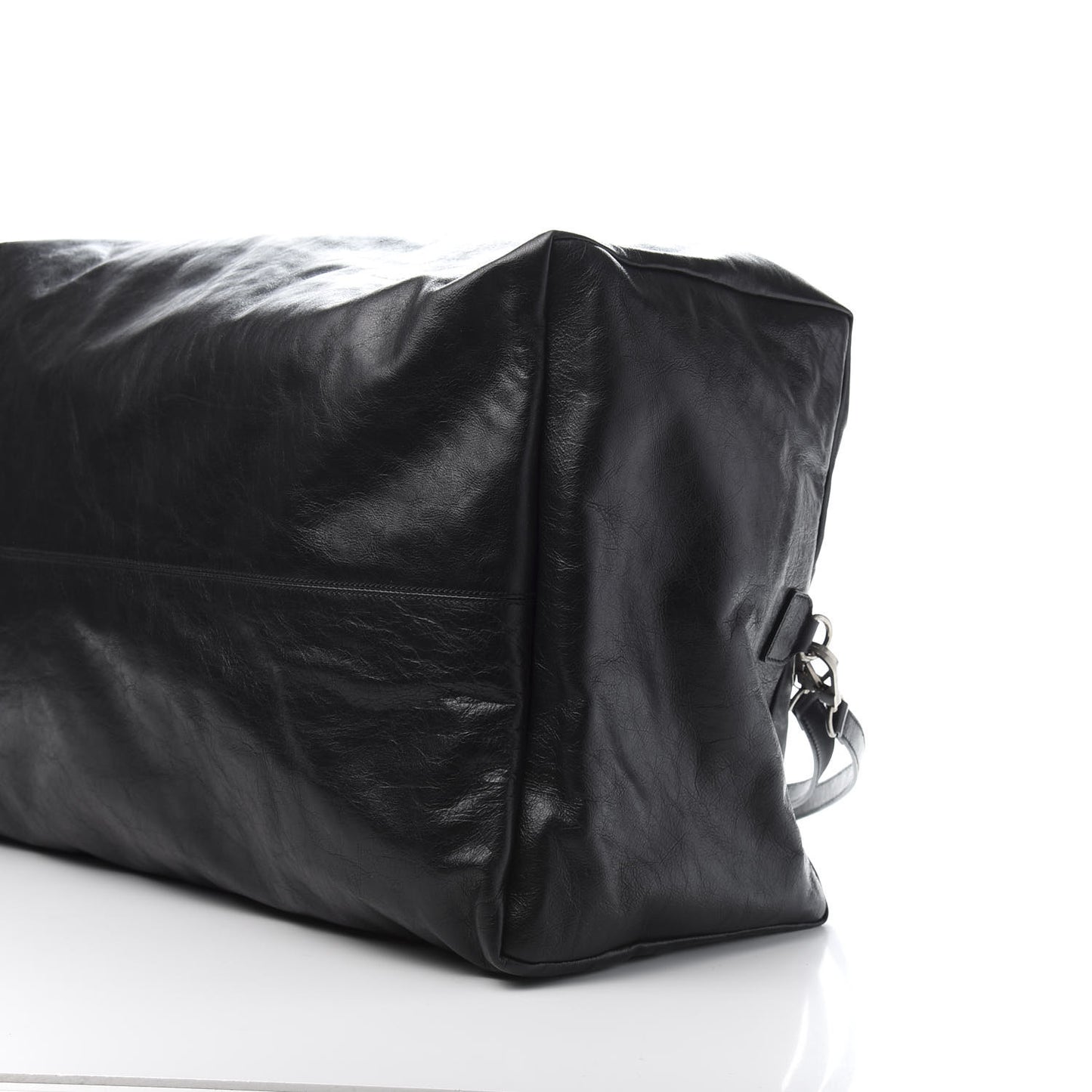 Soft Calfskin Large GG Top Handle Duffle Black