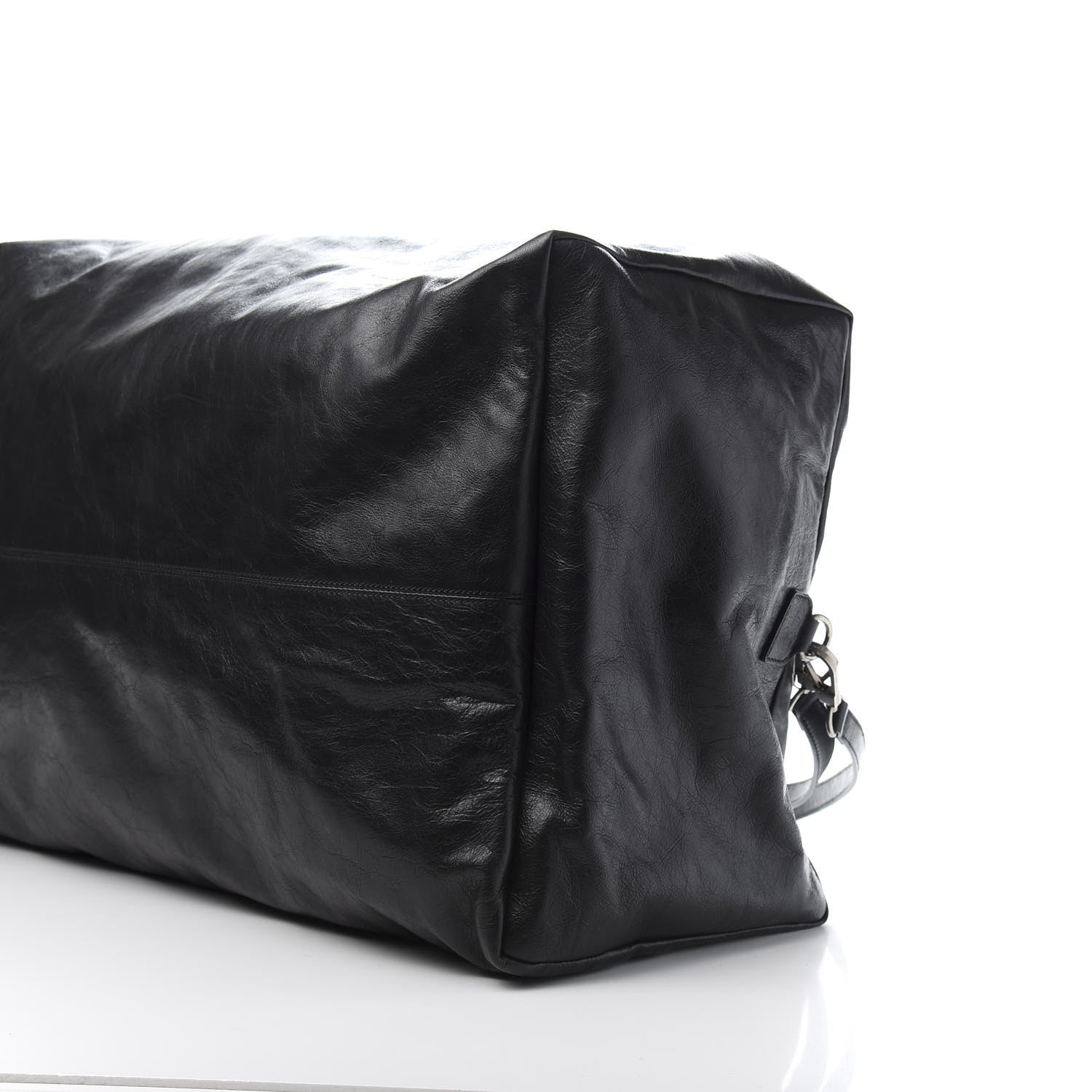 Gucci Soft Calfskin Large GG Top Handle Duffle Black 9 of 11