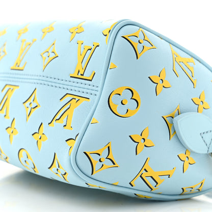 Louis Vuitton Empreinte Monogram Speedy Bandouliere 20 Baby Blue 9 of 11
