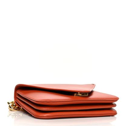 Bottega Veneta Calfskin Mount Envelope Bag Maple 4 of 12