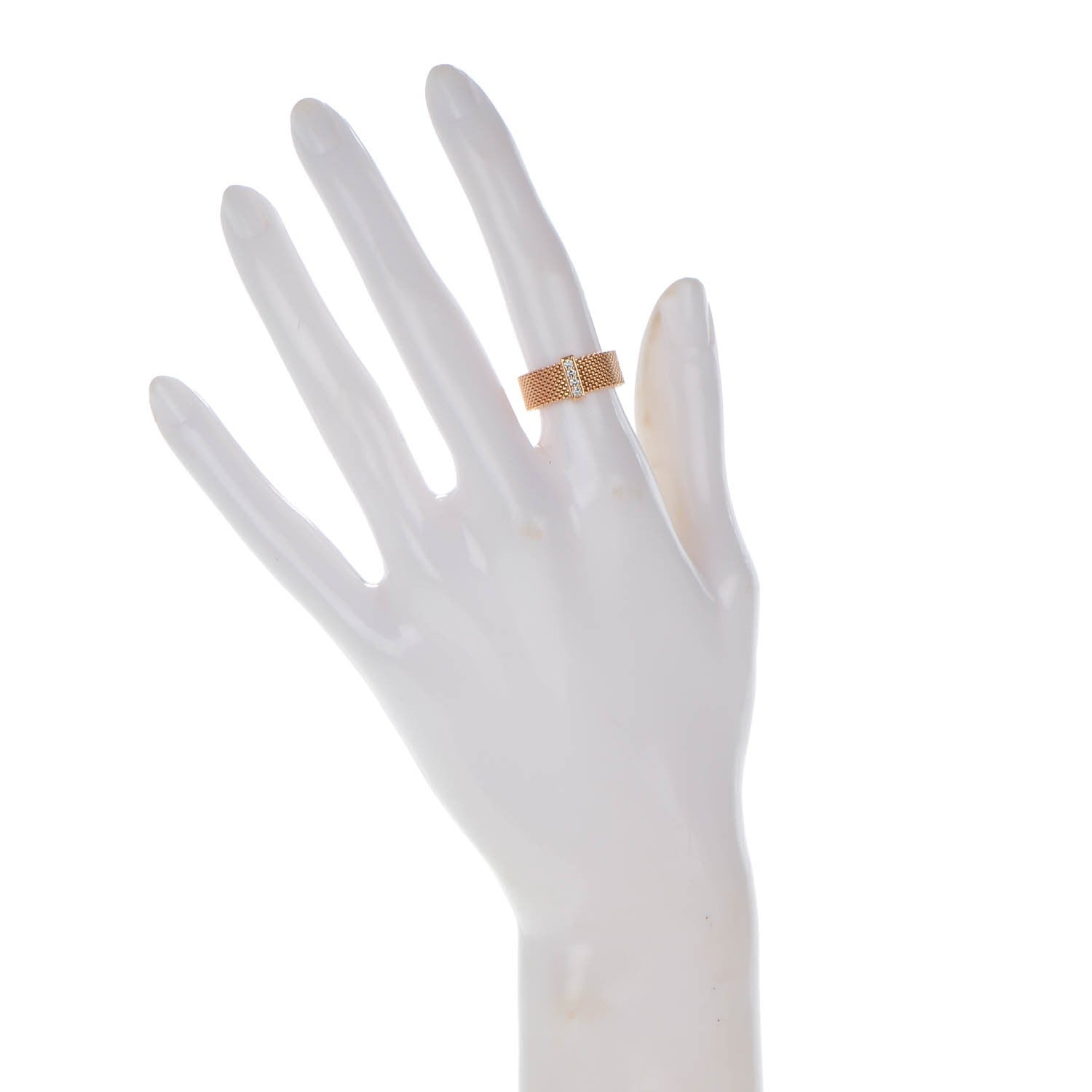 Tiffany 18K Rose Gold 4 Diamond Somerset Ring 5.5 2 of 5