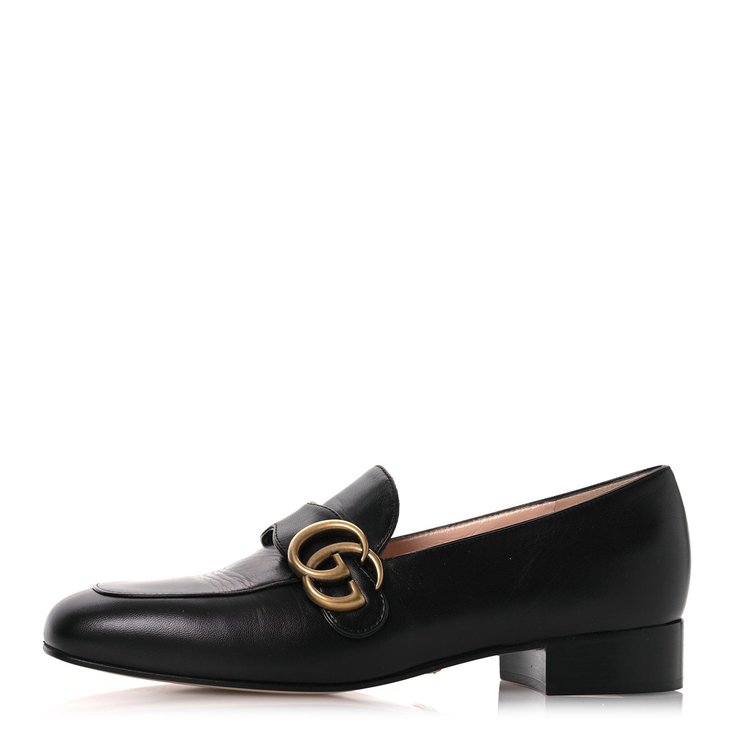 Malaga Kid Womens GG Marmont Loafers 37.5 Black
