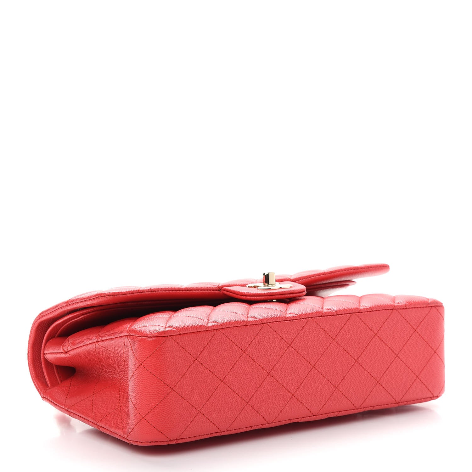 Chanel Caviar Quilted Medium Double Flap Red 4 of 9