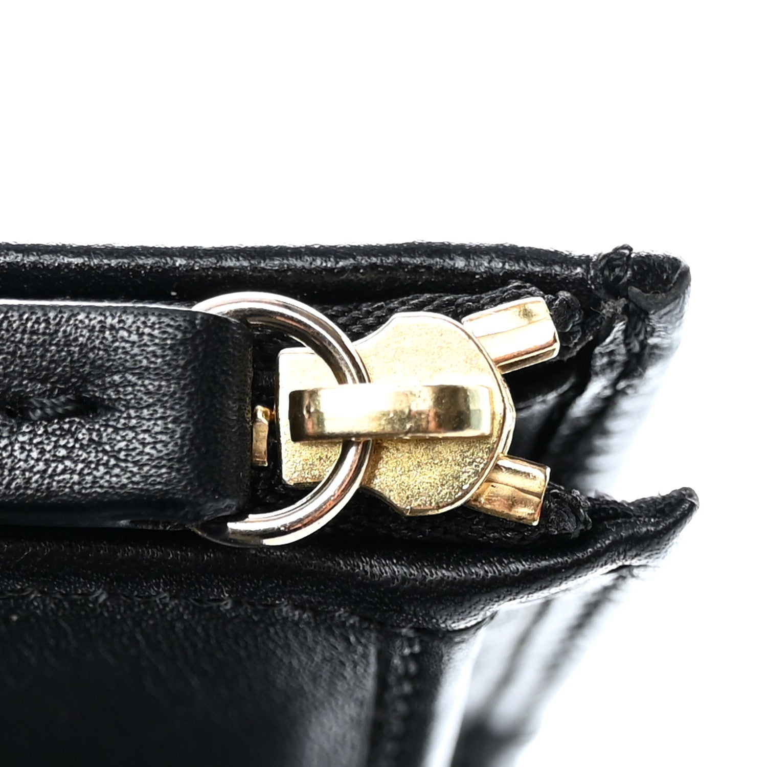 Burberry Bridle Calfskin House Check Medium Leighton Wallet Black 15 of 18