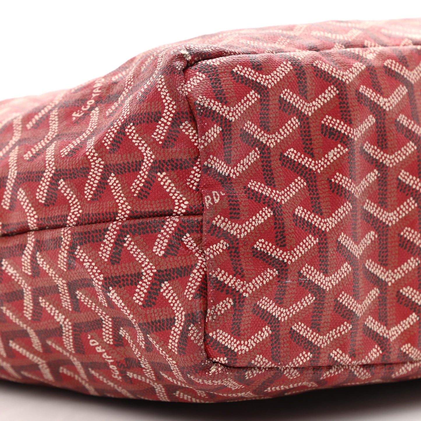 Goyardine Fidji Zip Hobo Red