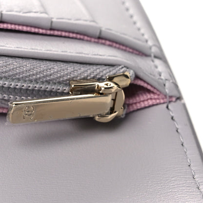 Chanel Caviar Quilted CC Passport Holder Grey 8 of 9