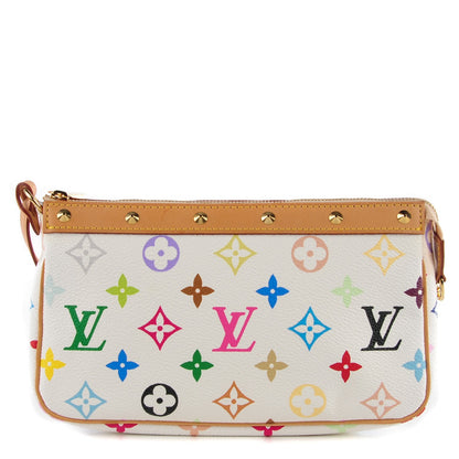 Louis Vuitton Monogram Multicolor Pochette Accessories White 1 of 9