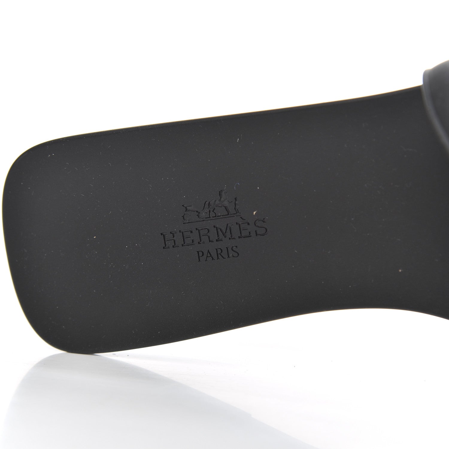 Hermes Rubber Aloha Sandals 38 Black 7 of 8