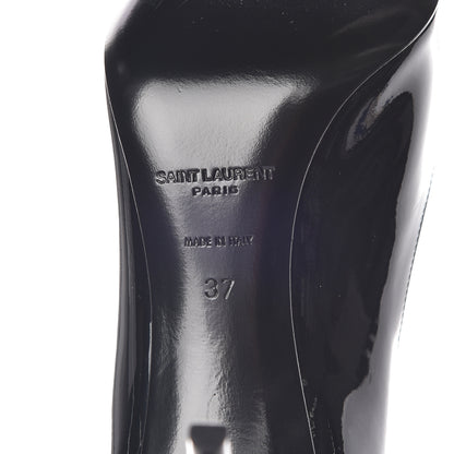 Saint Laurent Patent Calfskin Zoe 85 Pumps 37 Black 6 of 9