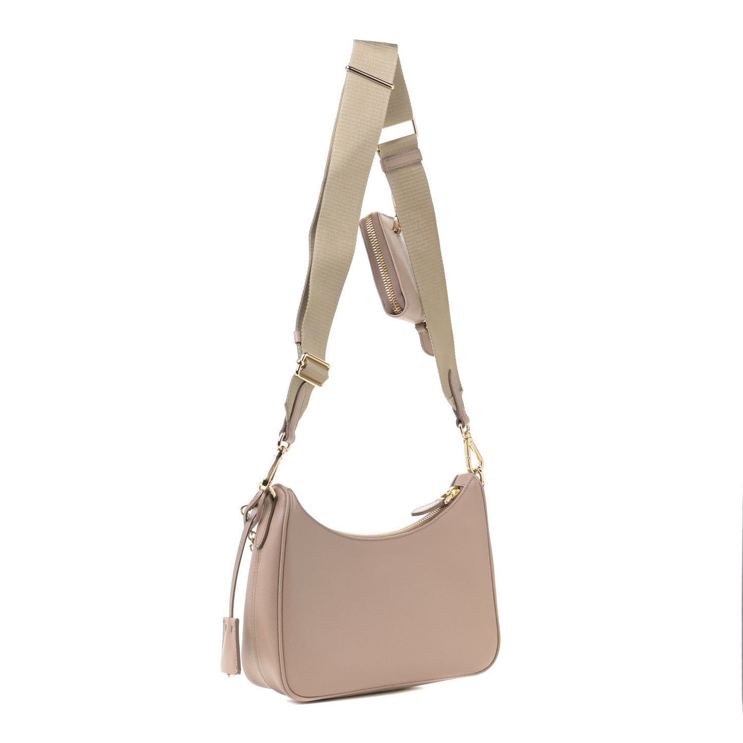 Saffiano Re-Edition 2005 Shoulder Bag Cammeo Beige
