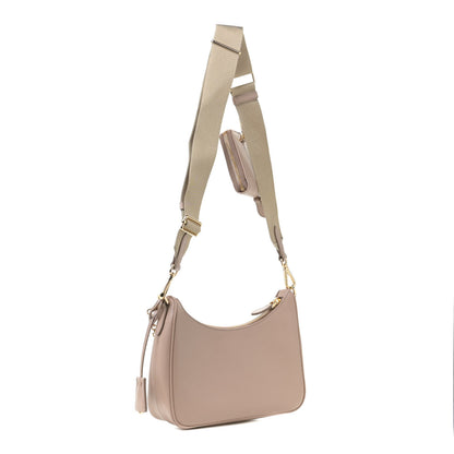 Prada Saffiano Re-Edition 2005 Shoulder Bag Cammeo Beige 4 of 11