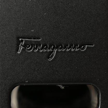 Salvatore Ferragamo Silk Calfskin Gancini Small Boxyz Black Avorio Azzur 6 of 9