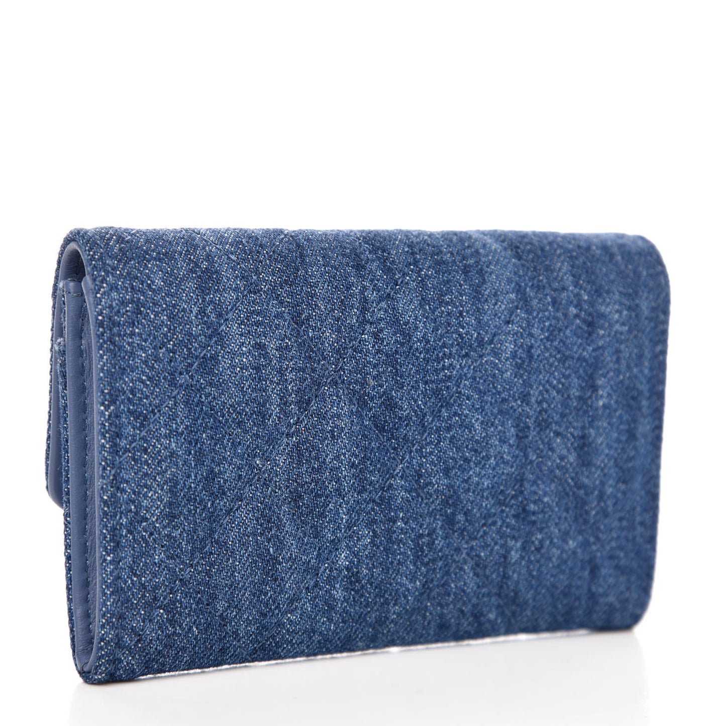 Denim Camelia Charms Card Holder Blue