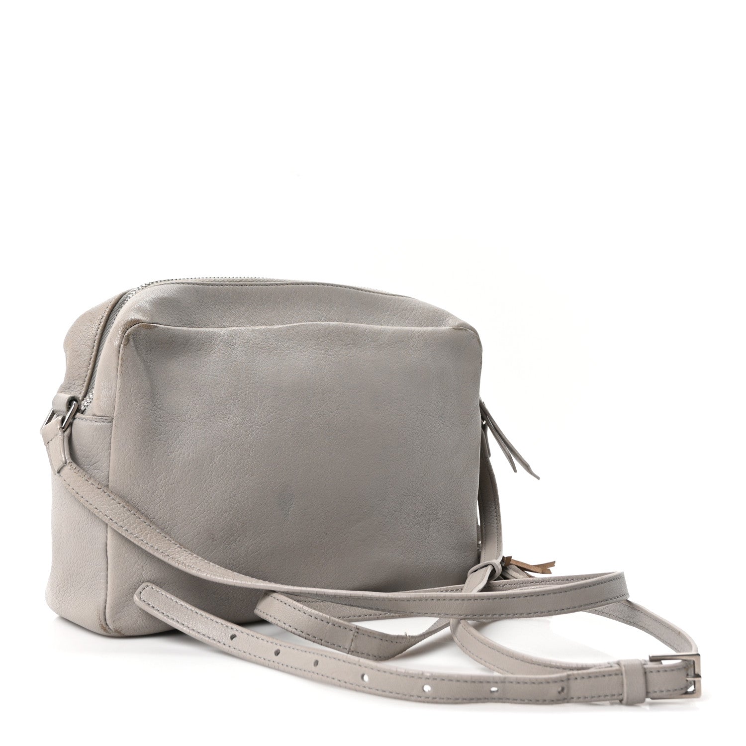 Saint Laurent Lambskin Monogram Small Lou Camera Bag Fog 3 of 10