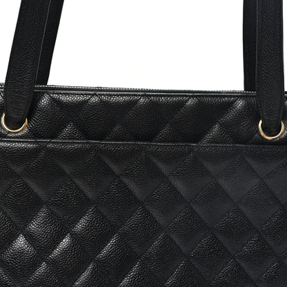 Chanel Caviar Quilted Shoulder Bag Black Black 9 of 13