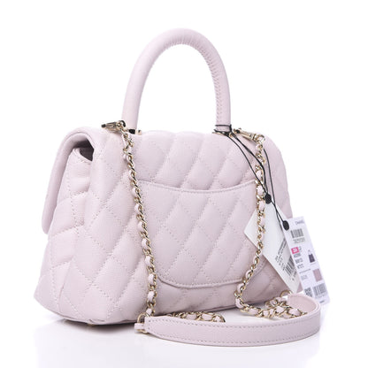 Chanel Caviar Quilted Mini Coco Handle Flap Lilas Lilac 2 of 9