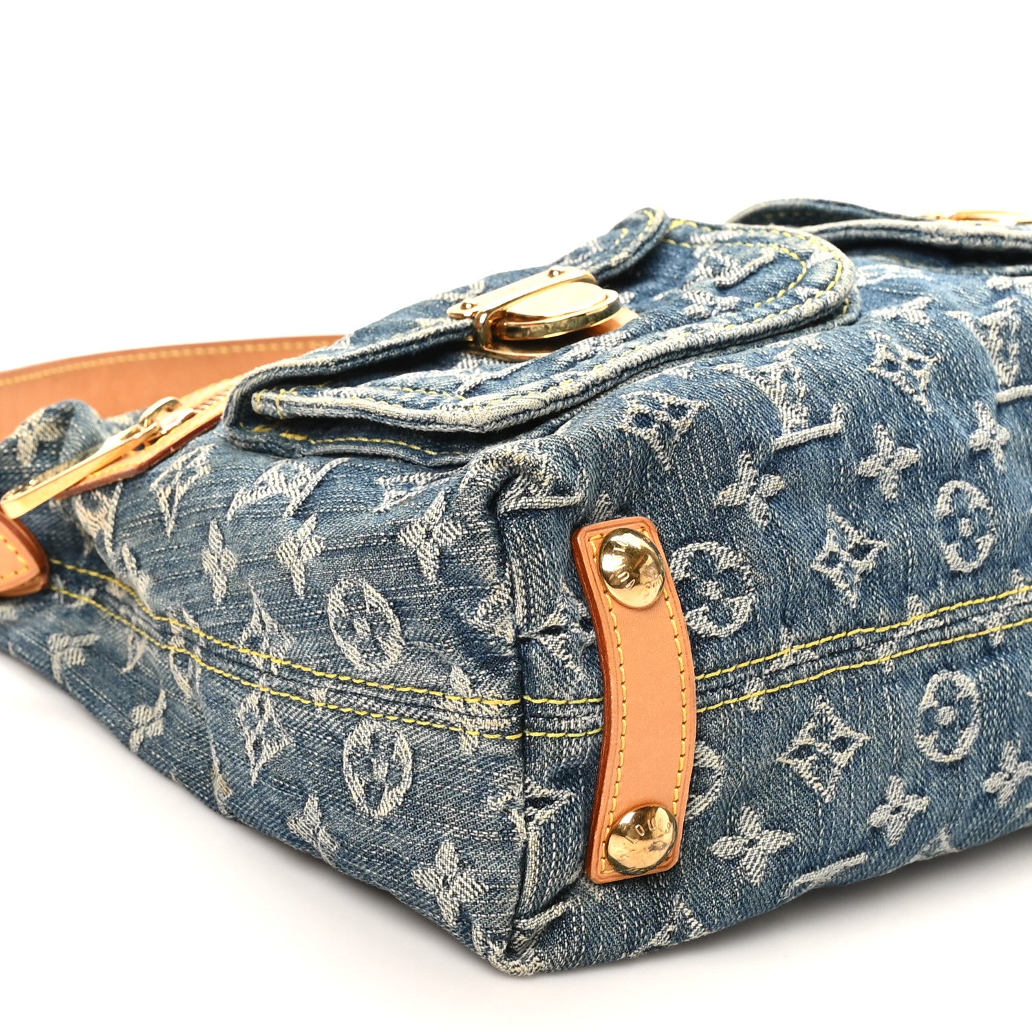 Louis Vuitton Monogram Denim Baggy PM Blue 8 of 9