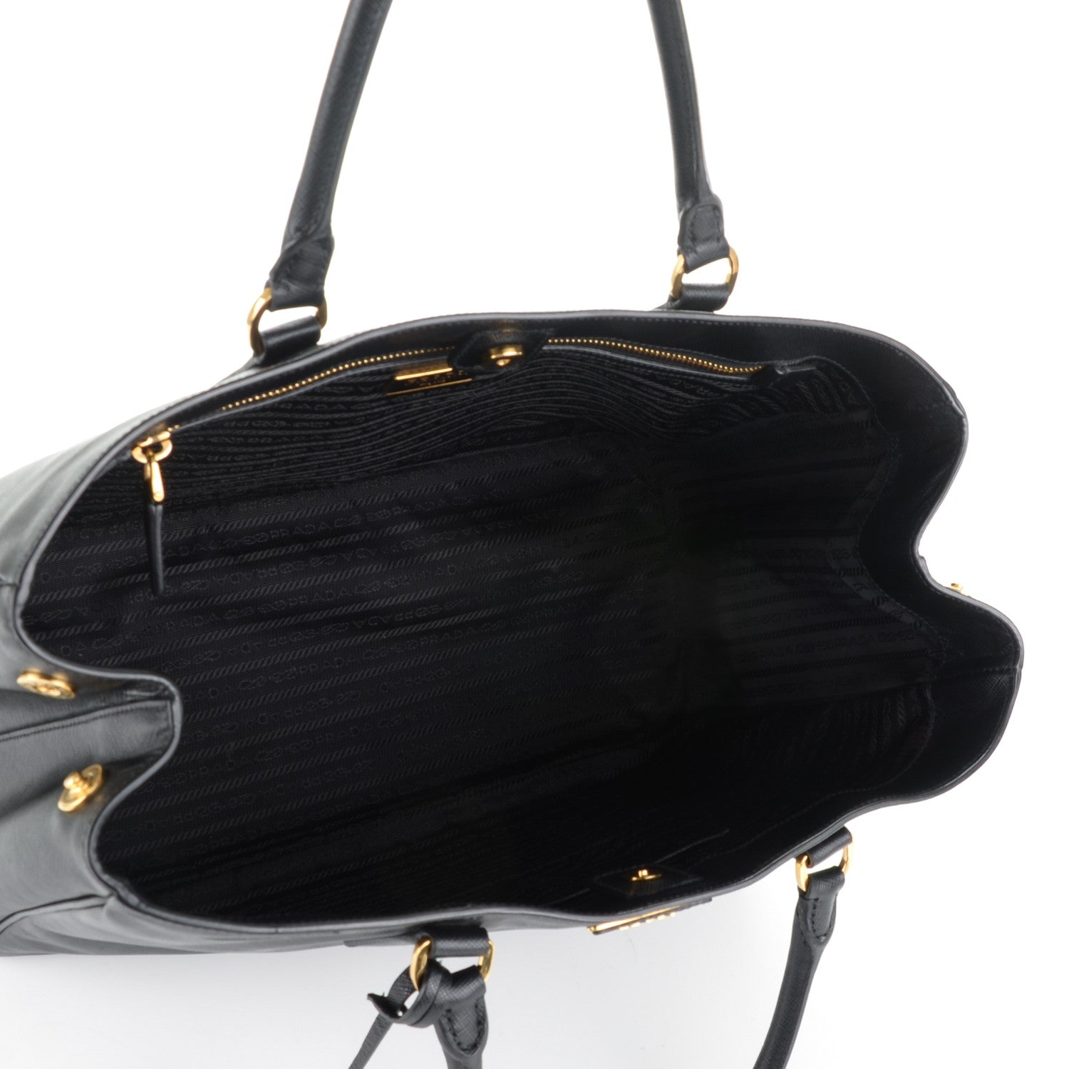 Prada Saffiano Lux Large Tote Nero Black 5 of 8