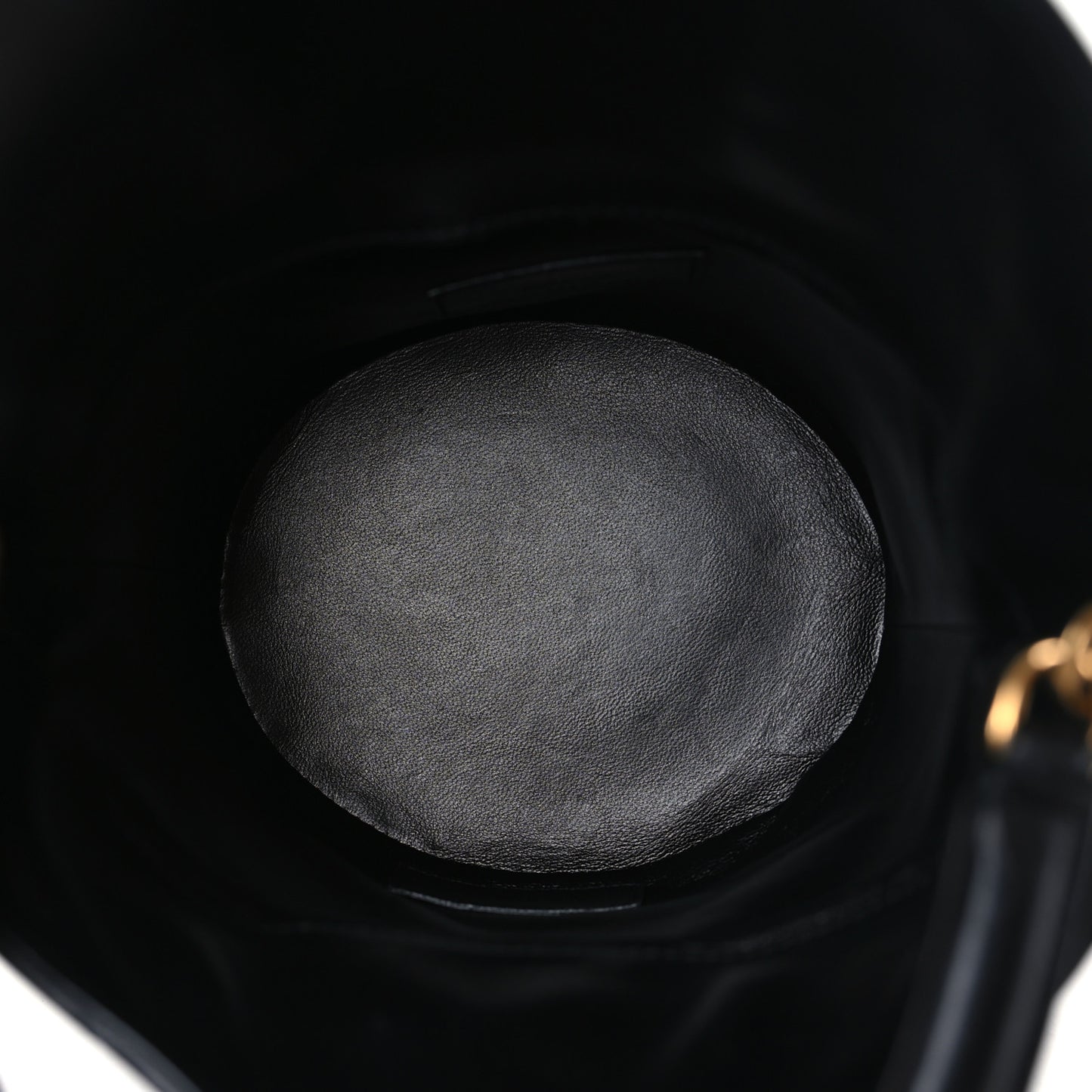 Lambskin Gabby Mini Bucket Bag Black