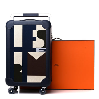 Hermes Canvas Taurillon Regate RMS Rolling Trolley Luggage Multicolor 13 of 13