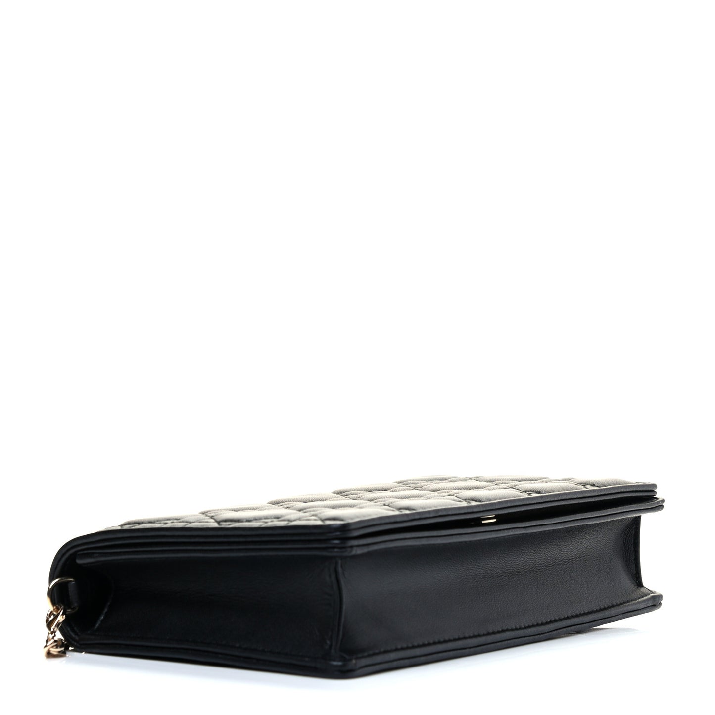 Lambskin Cannage Lady Dior Pouch Black