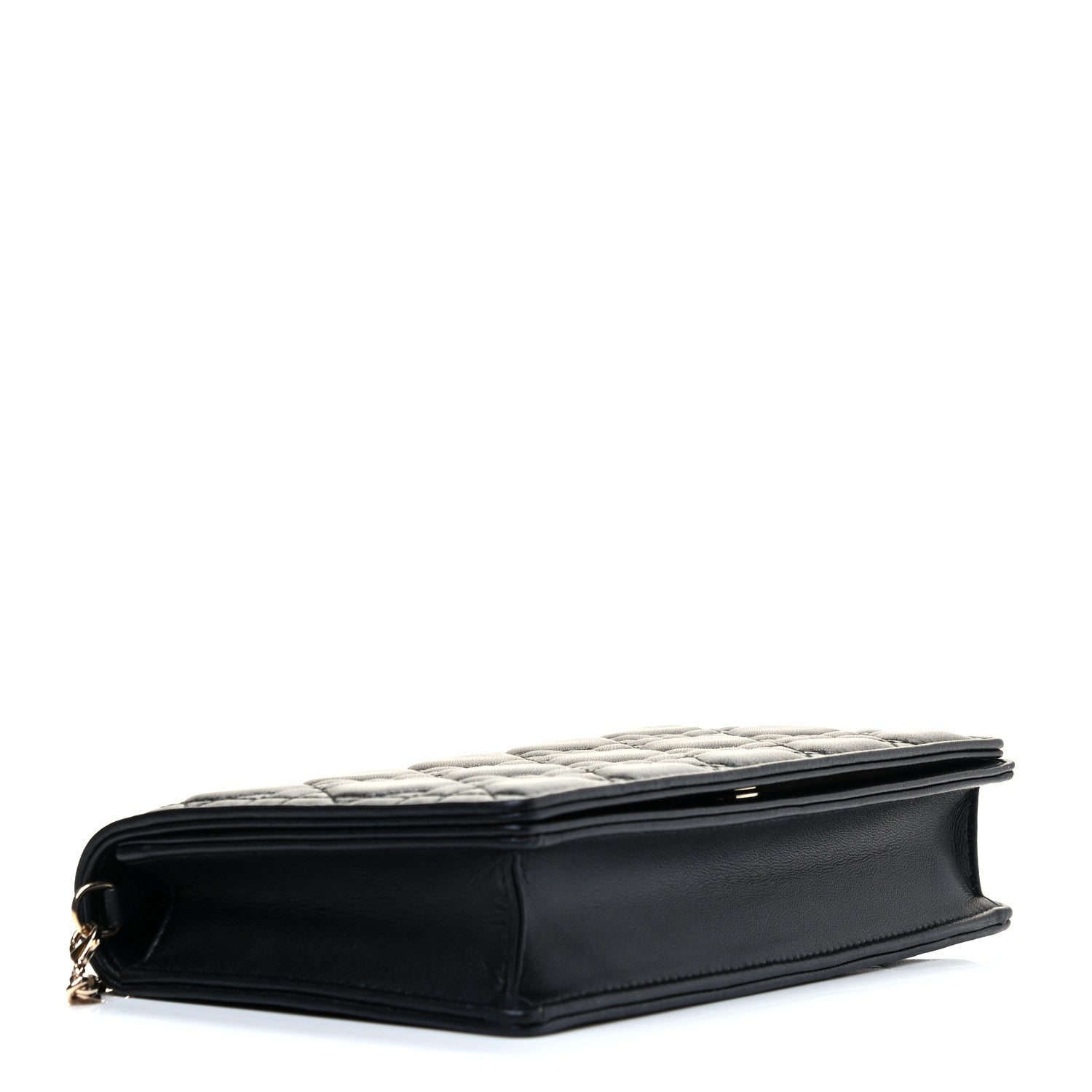 Christian Dior Lambskin Cannage Lady Dior Pouch Black 4 of 5
