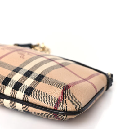 Burberry Haymarket Check Clara Pochette Chocolate 9 of 10