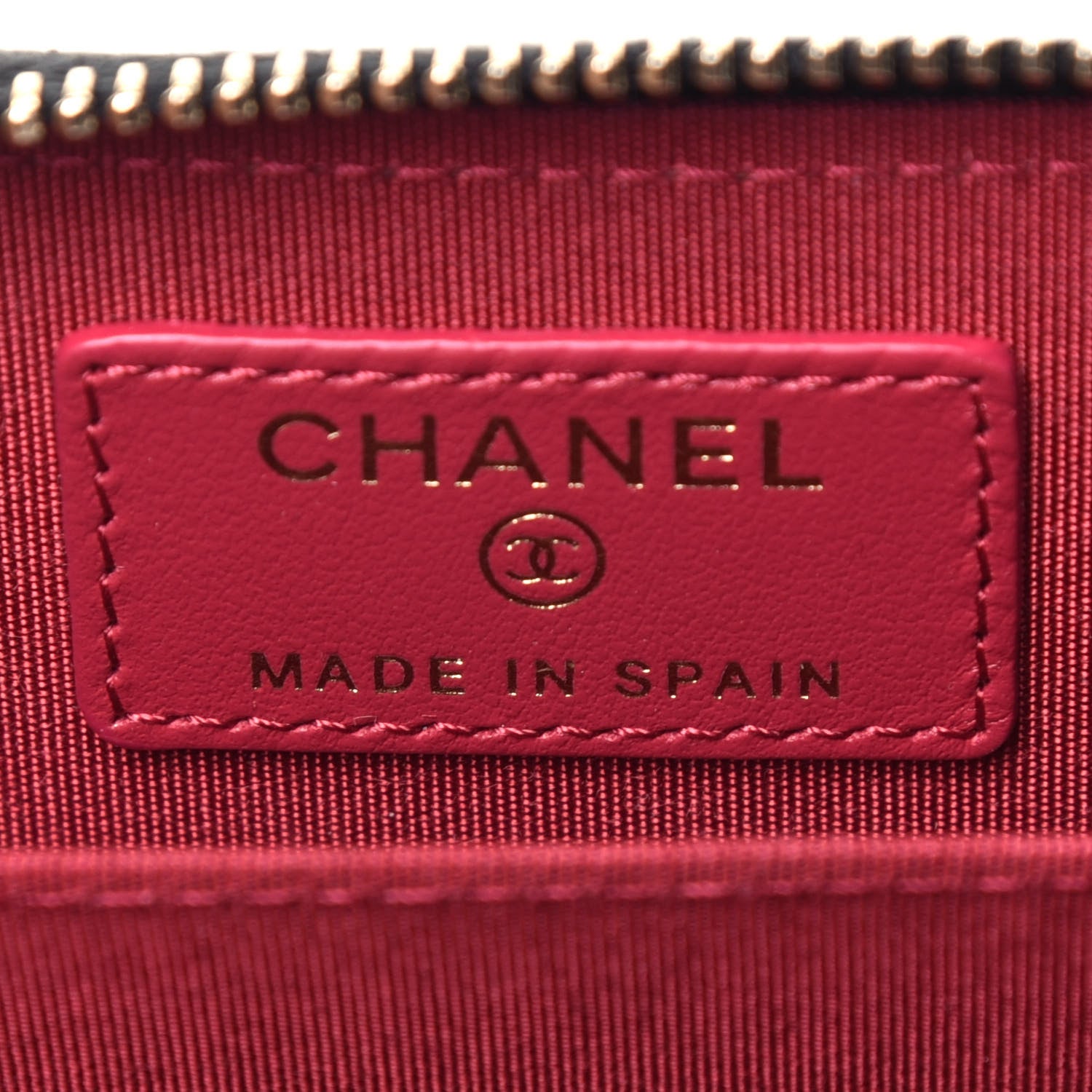 Chanel Goatskin Quilted Chanel 19 Zip Around Coin Purse Wallet Black 6 of 7