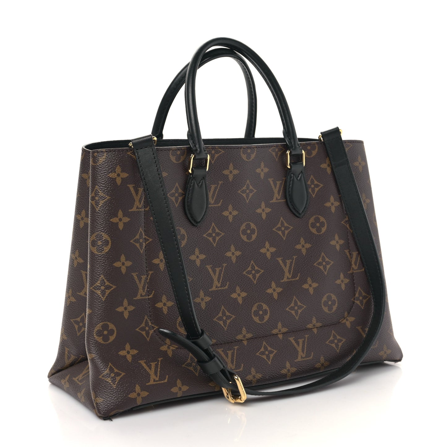 Monogram Flower Tote Black