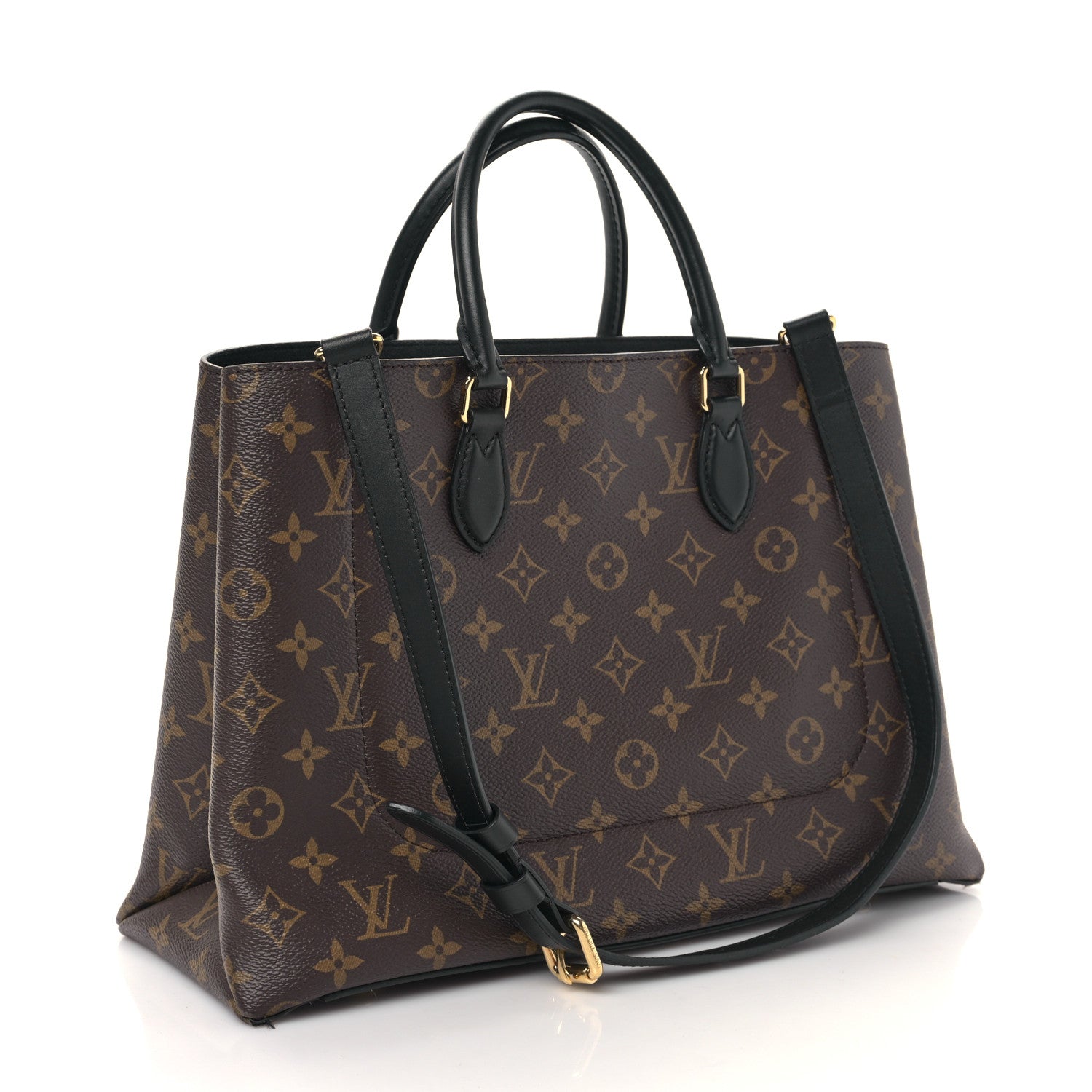 Louis Vuitton Monogram Flower Tote Black 3 of 9