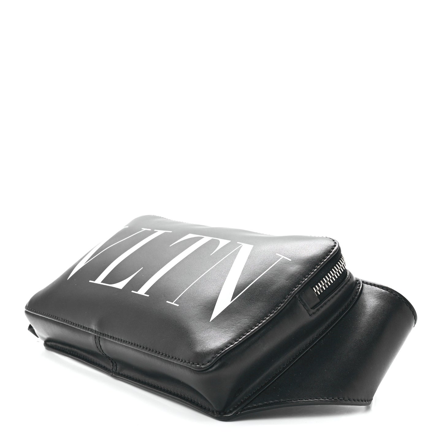 Calfskin VLTN Belt Bag Black White