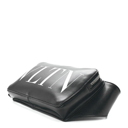 Valentino Garavani Calfskin VLTN Belt Bag Black White 9 of 12