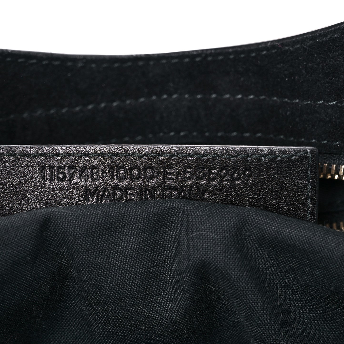 Baby Daim Suede Classic Gold Hardware City Black