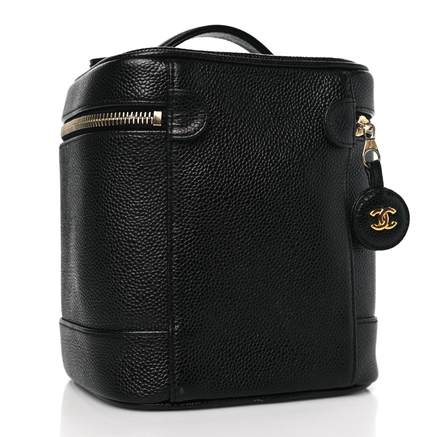Chanel Caviar Vanity Cosmetic Case Black 3 of 9