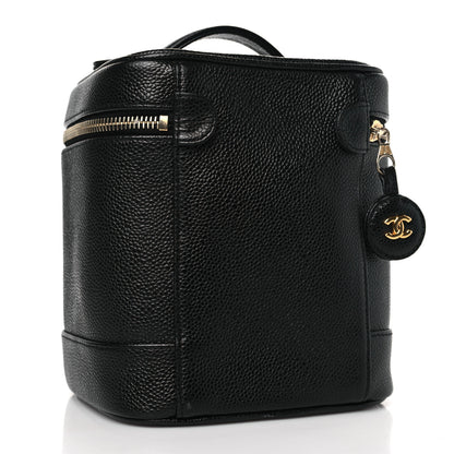 Chanel Caviar Vanity Cosmetic Case Black 3 of 9