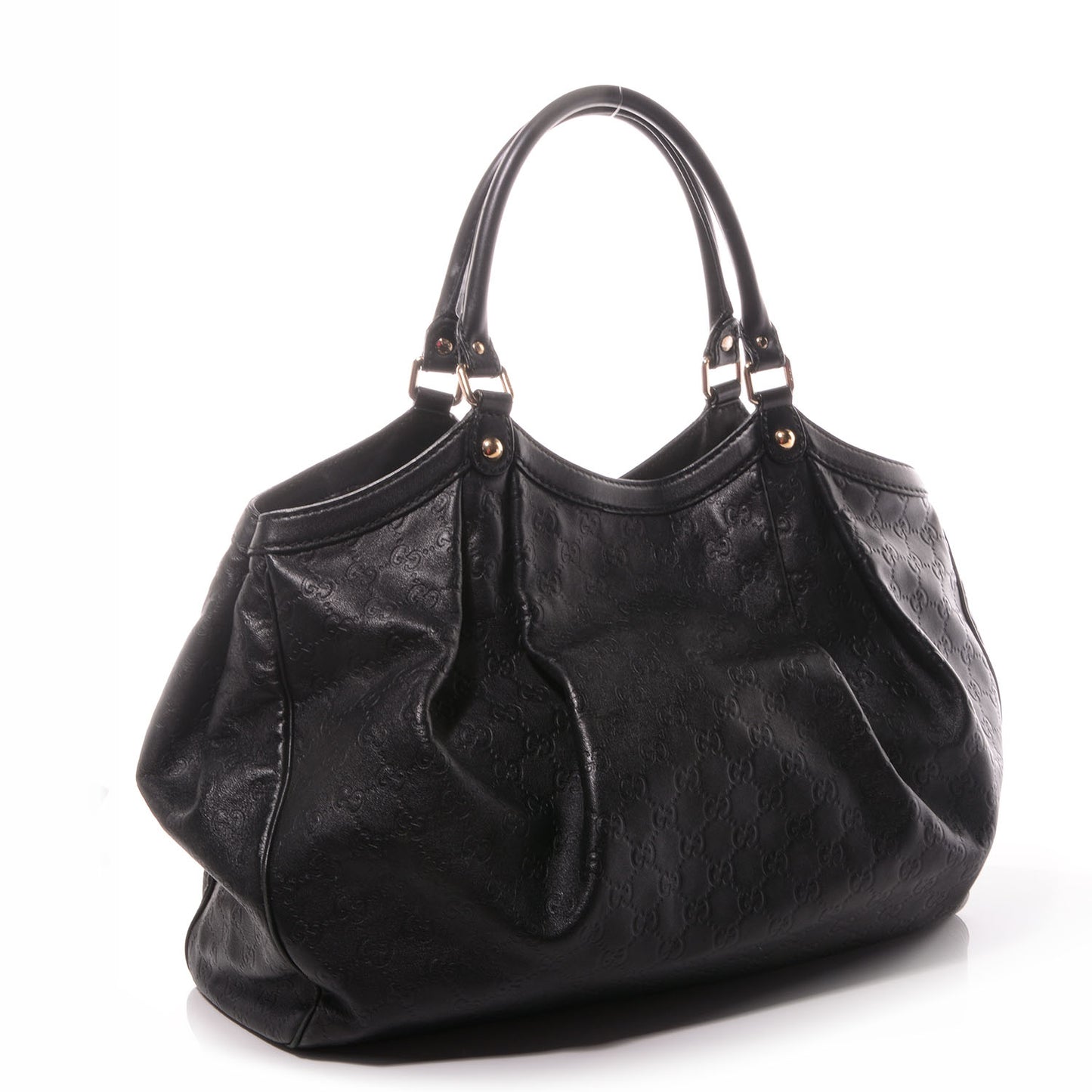 Guccissima Large Sukey Tote Black