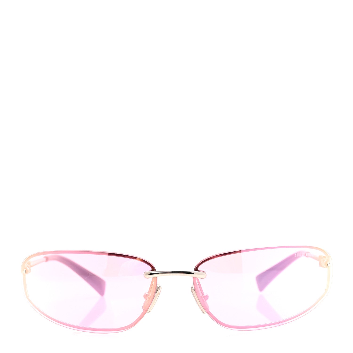 Miu Miu Metal Oval Sunglasses SMUA50 Pink 4 of 16