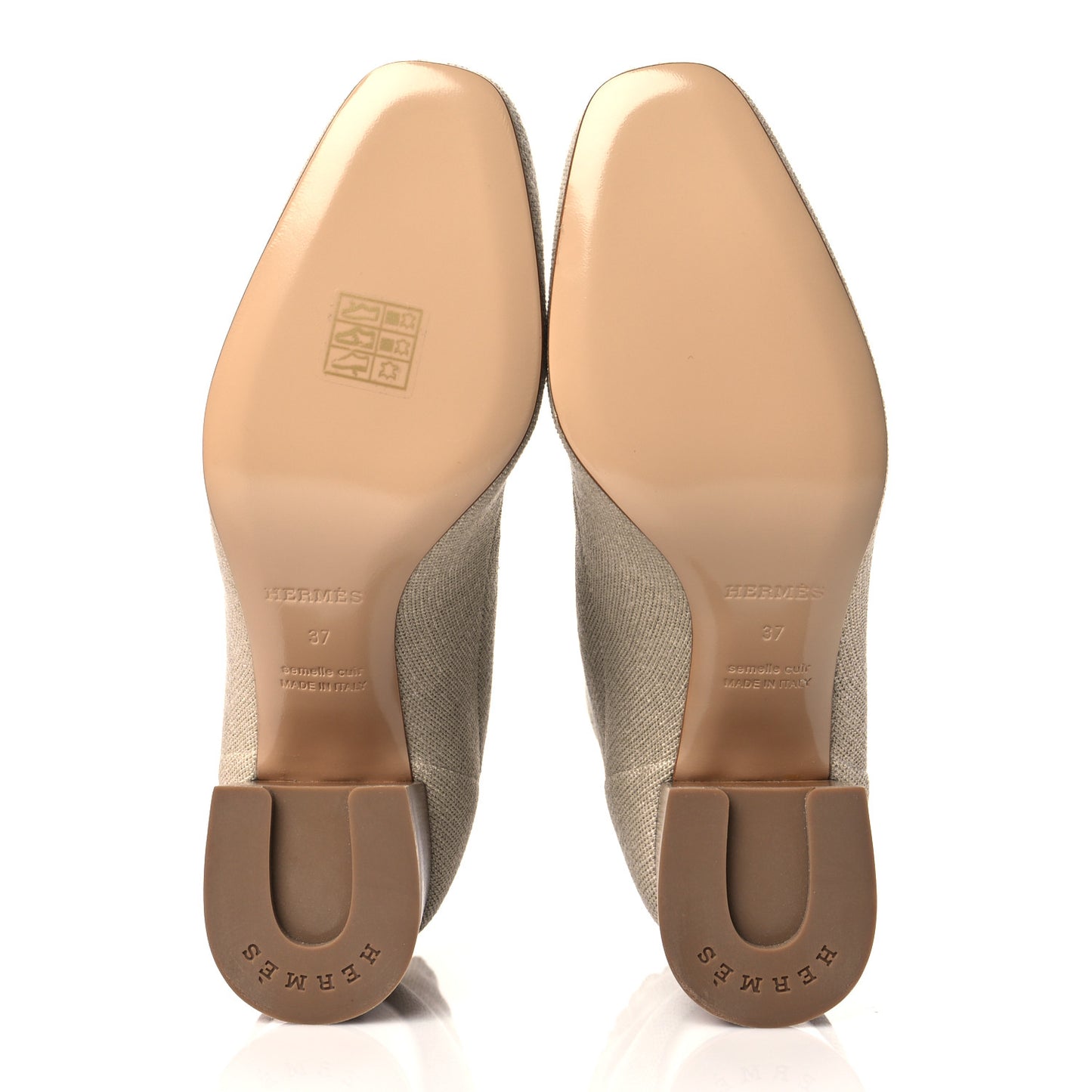 Knit Calfskin Volver 60 Ankle Boots 37 Nocciola