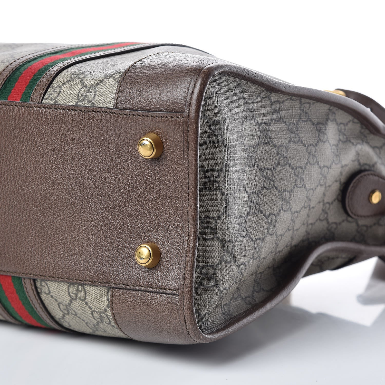 Gucci Soft GG Supreme Monogram Web Neo Vintage Duffle Bag Beige New Acero Crop 11 of 11
