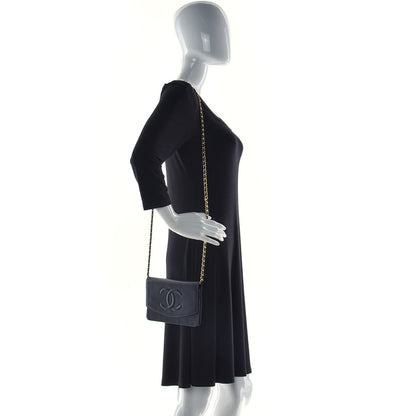 Chanel Caviar Timeless CC Wallet On Chain WOC Black 3 of 15