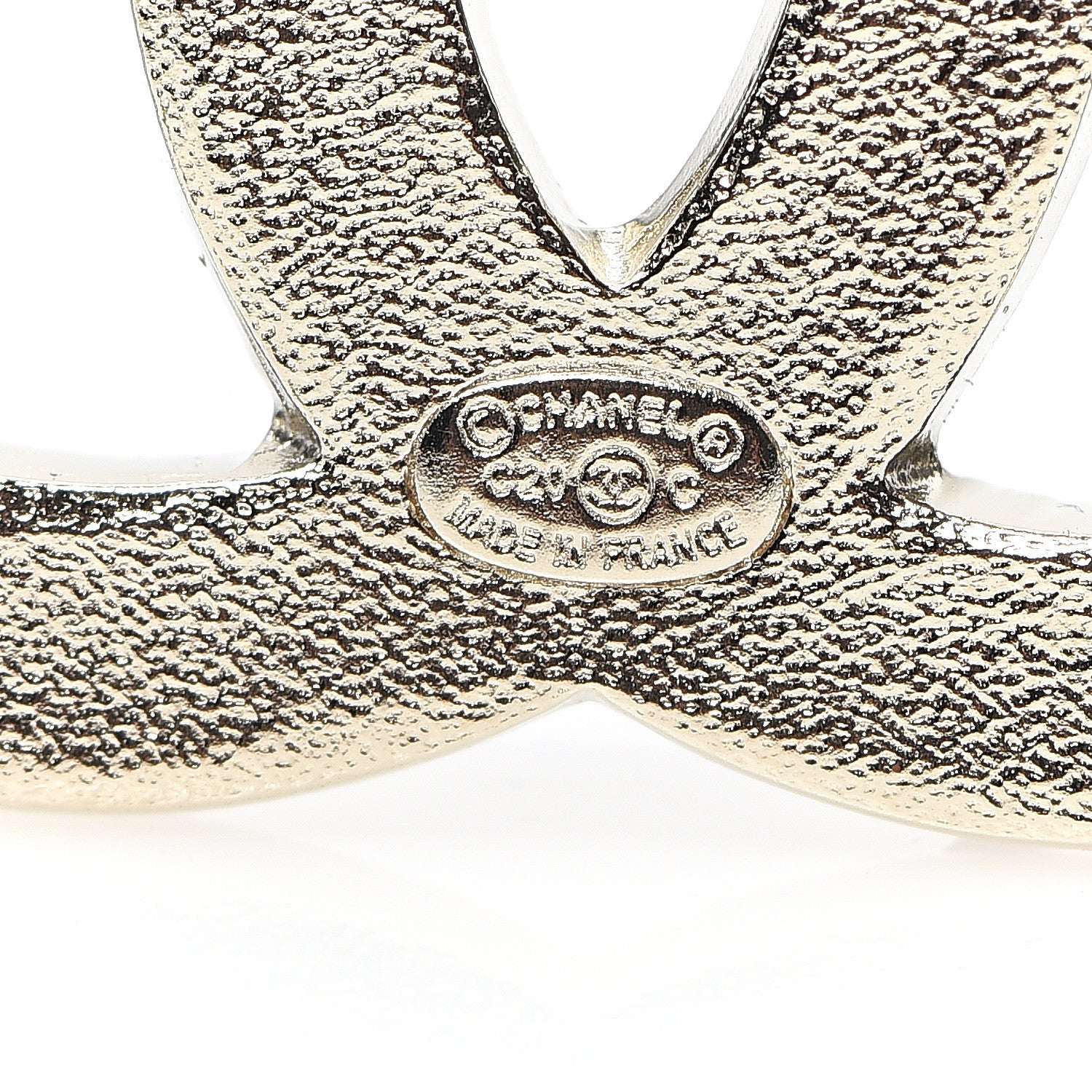 Chanel Crystal CC Brooch Light Gold 3 of 4
