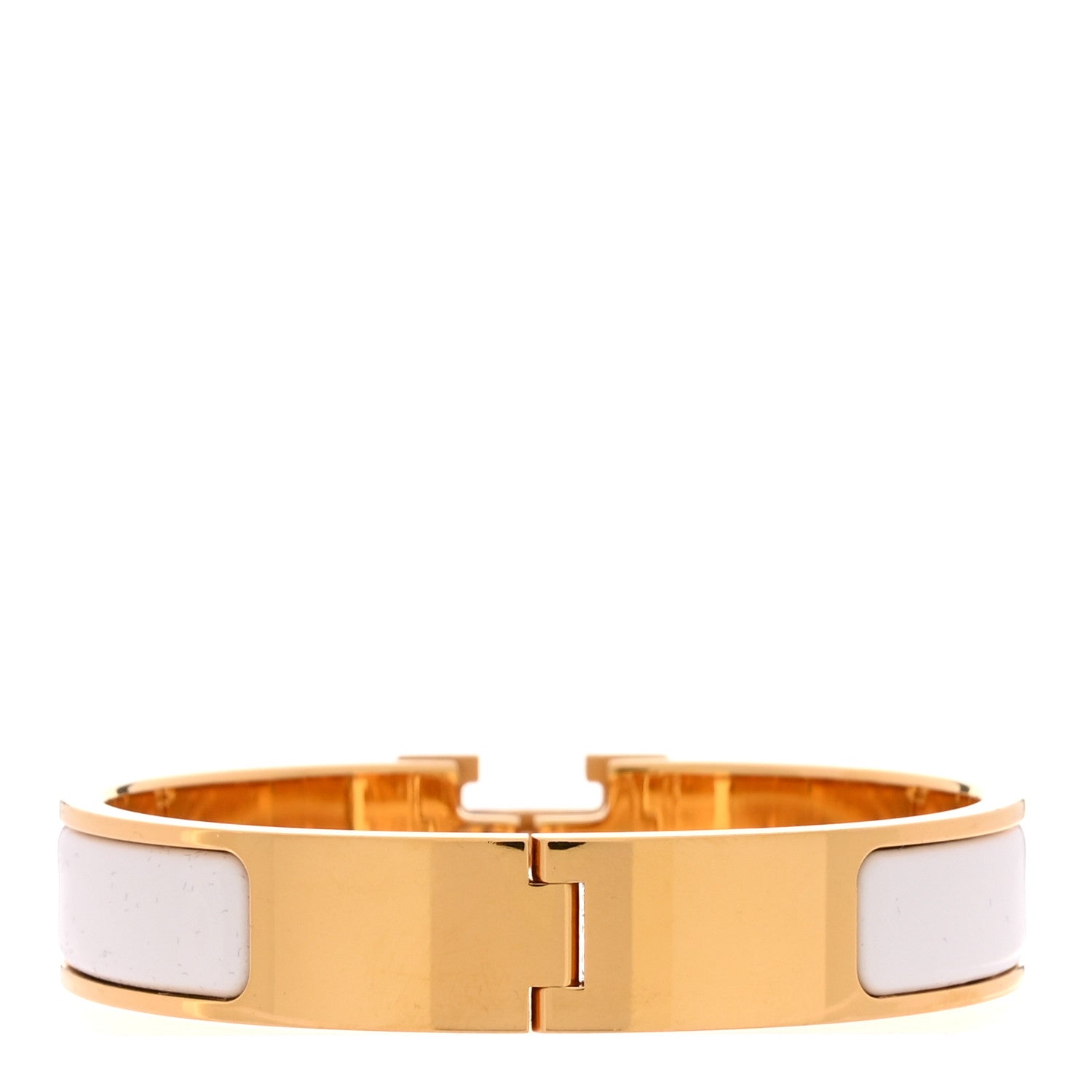 Hermes Enamel Narrow Clic Clac H Bracelet PM White 3 of 5