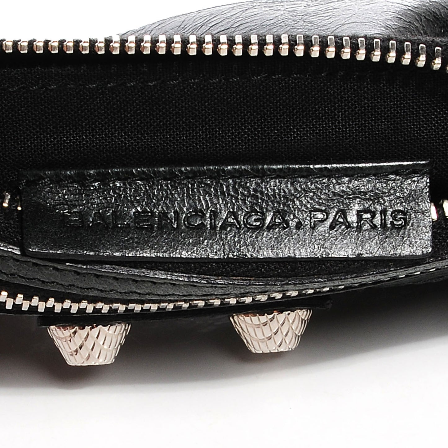 Agneau Giant Silver Hardware M Porte-Monnaie Coin Purse Black