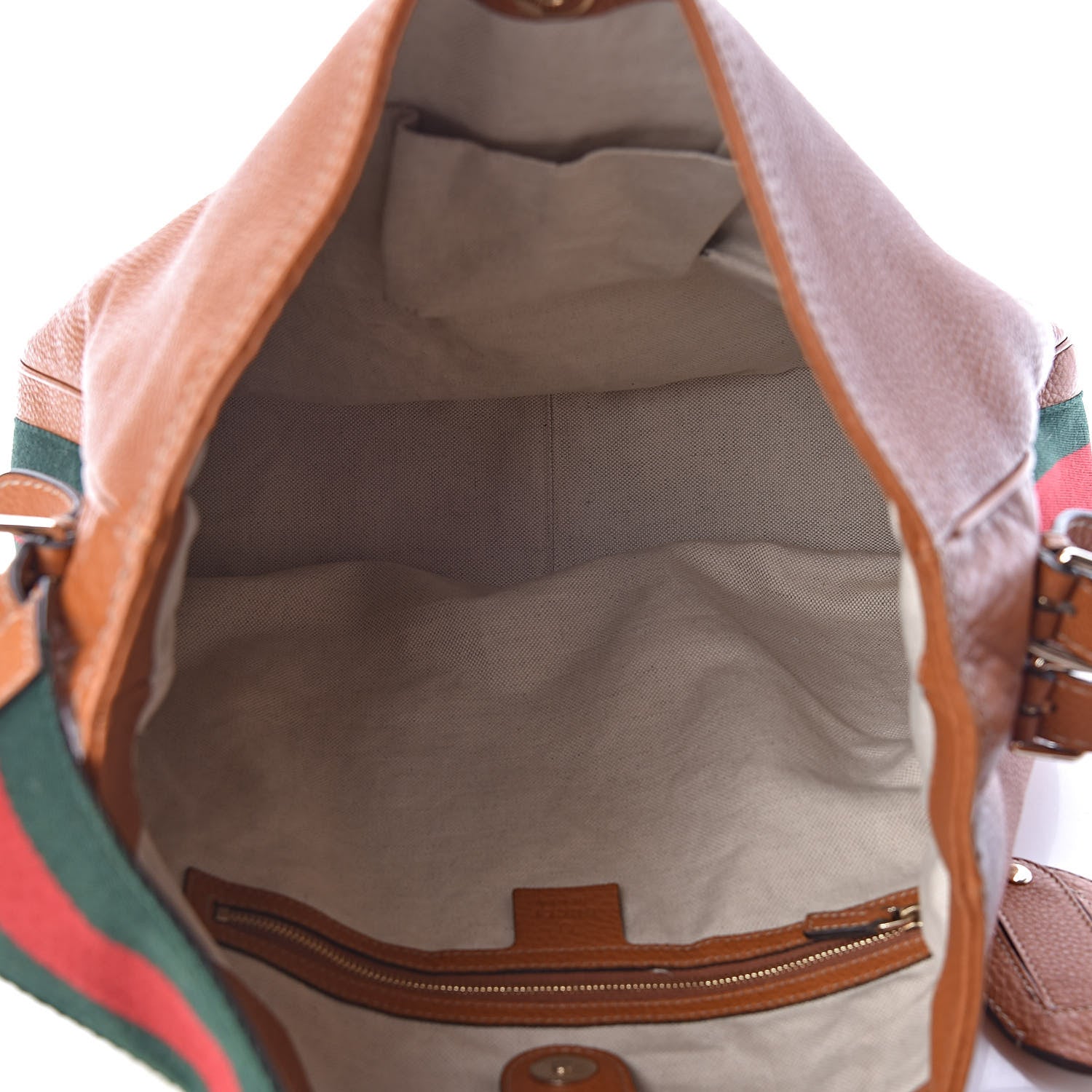 Gucci Pebbled Calfskin Medium Heritage Shoulder Bag Light Tobacco 5 of 13