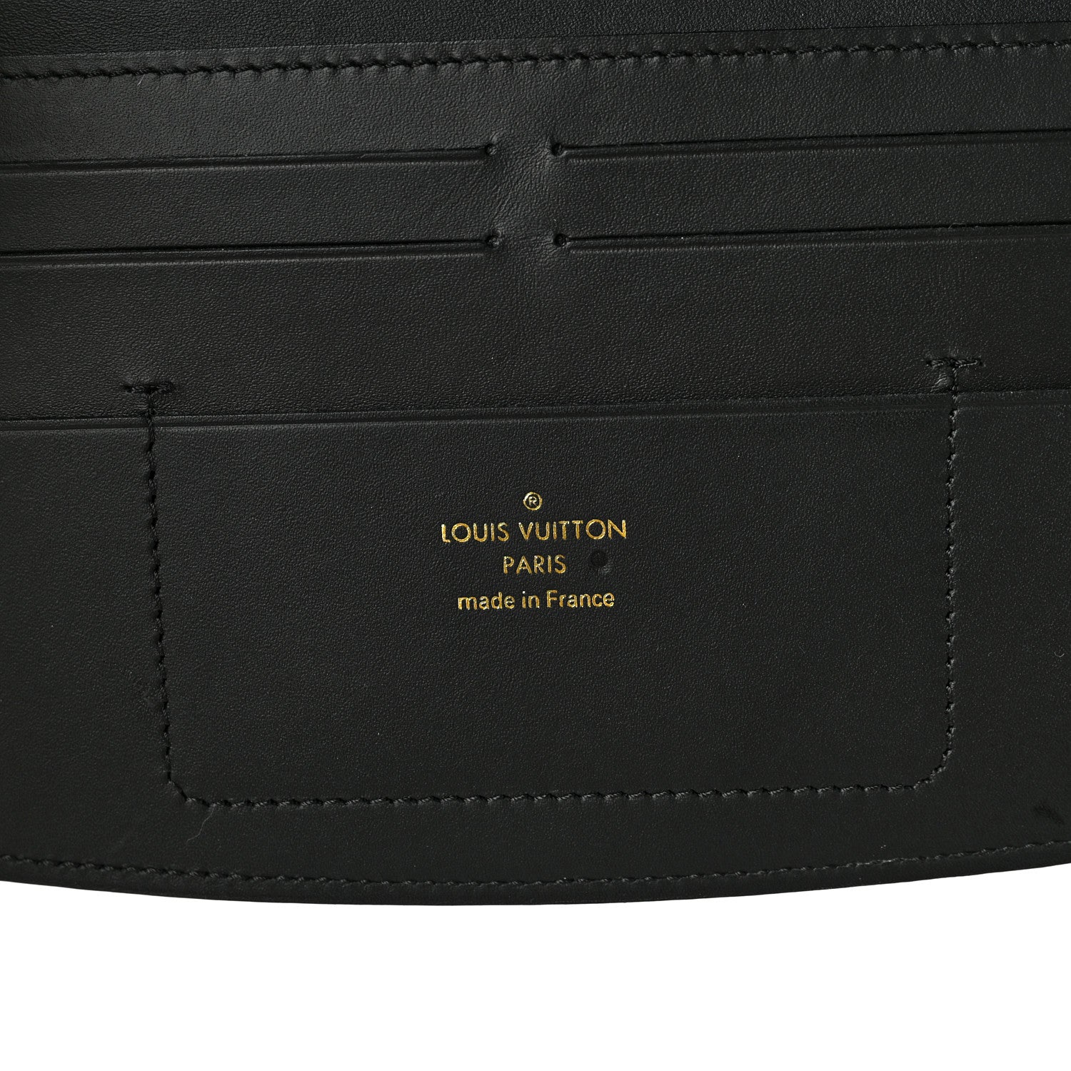 Louis Vuitton Calfskin City Steamer Wallet Black 6 of 6