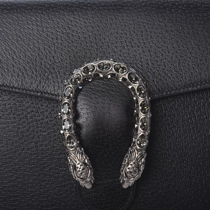 Gucci Dollar Calfskin Crystal Dionysus Clutch Wristlet Black Black Diamond 10 of 10