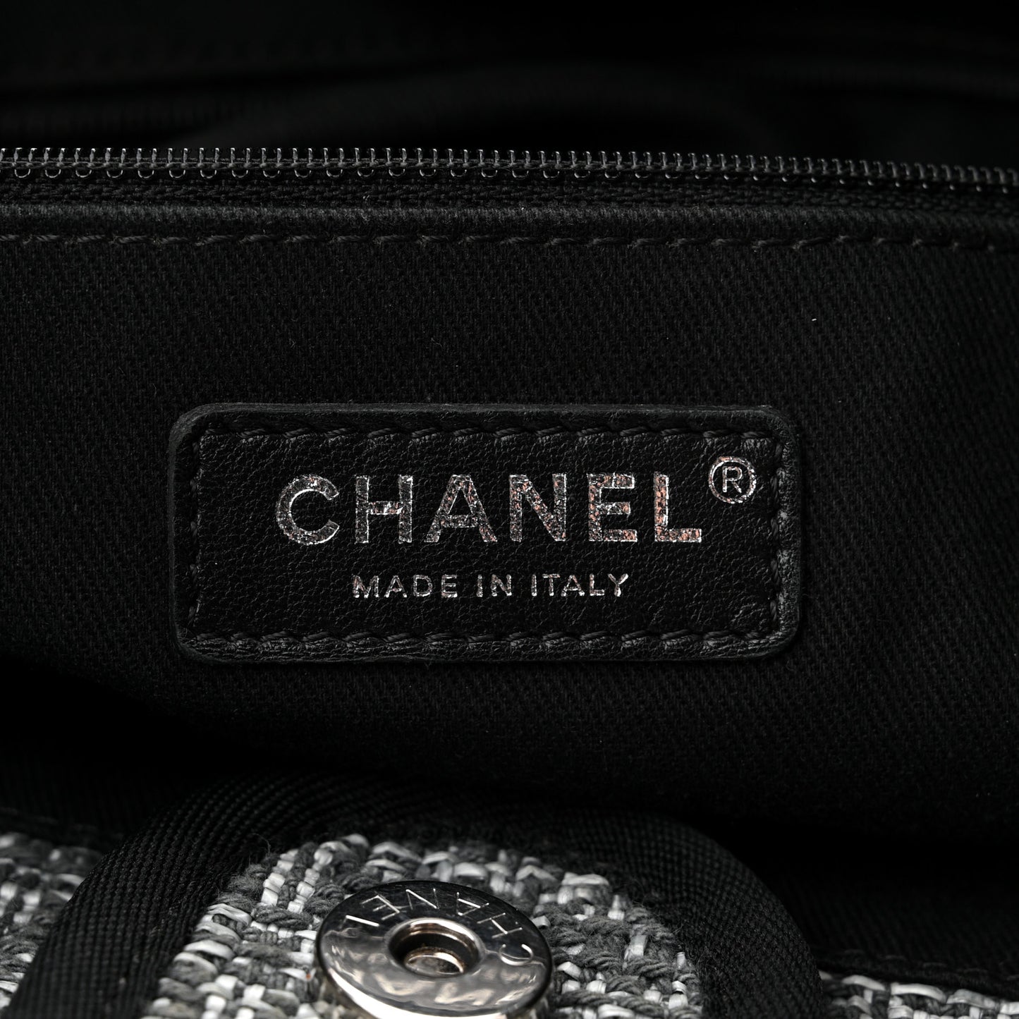 Canvas Small Deauville Tote Charcoal