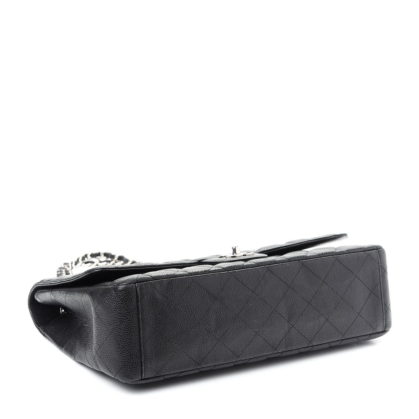 Caviar Quilted Maxi Single Flap Black