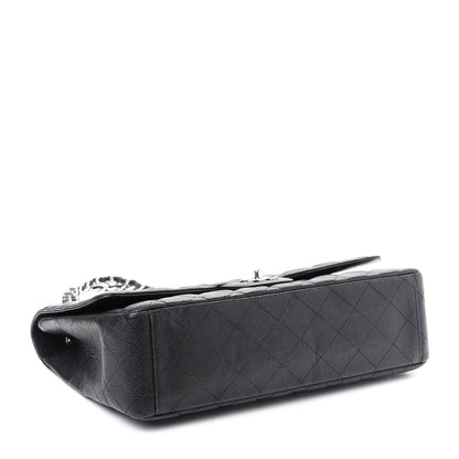 Chanel Caviar Quilted Maxi Single Flap Black 4 of 9